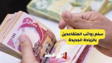 سلم رواتب المتقاعدين بالزيادة الجديدة في العراق 2024